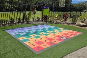 Colourful conundrum maze at Amaze World.