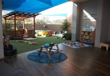 childcare centre outdoor area Avenues ELC Norman Park