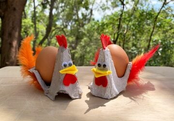 Easter Craft Egg Carton Chicken
