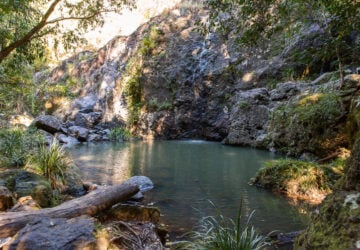 Cilento Park bushwalk waterfall