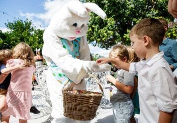 Easter bunny at Victoria Park