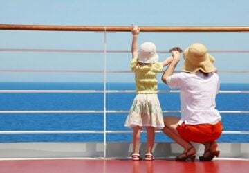 family on a cruise ship