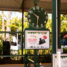 ginger factory train station clock
