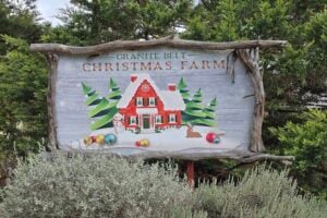 Granite Belt Christmas Farm sign.