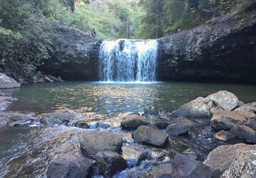 Day Trips for Brisbane Families - How to get to Lips Falls, Beechmont, Gold Coast Hinterland
