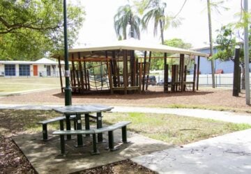 Neal McCrossan Park in Paddington, fenced playground, Brisbane playground