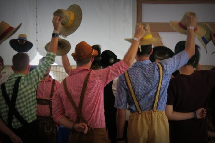 Men in lederhosen