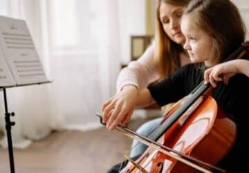 child playing cello listed under kids classes brisbane