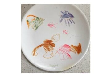 kindy picture plate
