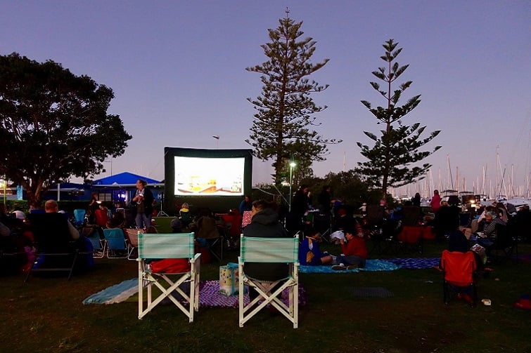 free movies in the park.