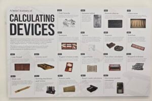 A brief history of calculating devices at The Mathema Gallery.