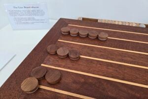 The Line Board abacus at The Mathema Gallery.