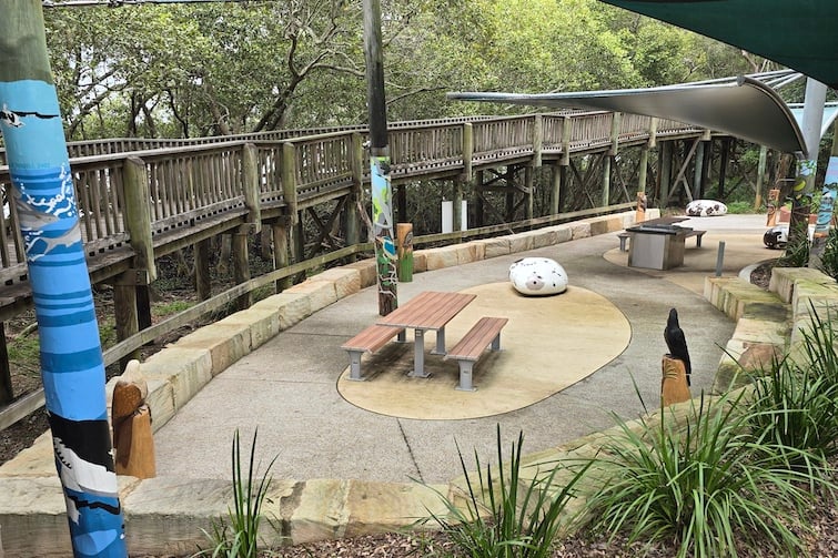 Picnic area at Osprey House.