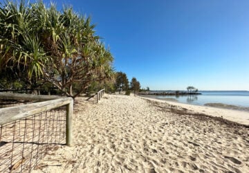Pandanus Beach Wynnum, sand, sun, tidal, fossick