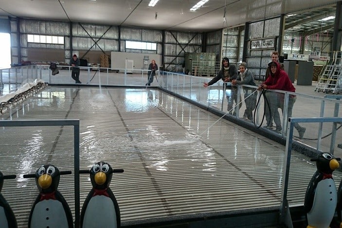 snowflakes in stanthorpe ice skaing rink