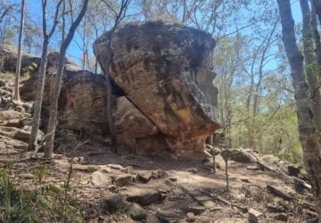 Rock formation at White Rock Spring Mountain Conservation Estate.