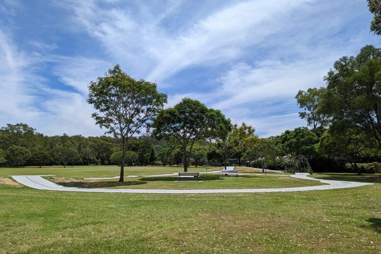 Wittonga Park scooter track whole track.