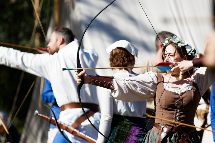 Abbey Medieval Festival archery.