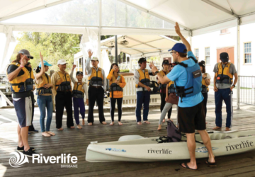 Riverlife Brisbane kayak safety session.